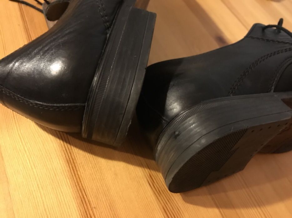 Buty męskie Lesta skórzane czarne 41 studniówka wesele