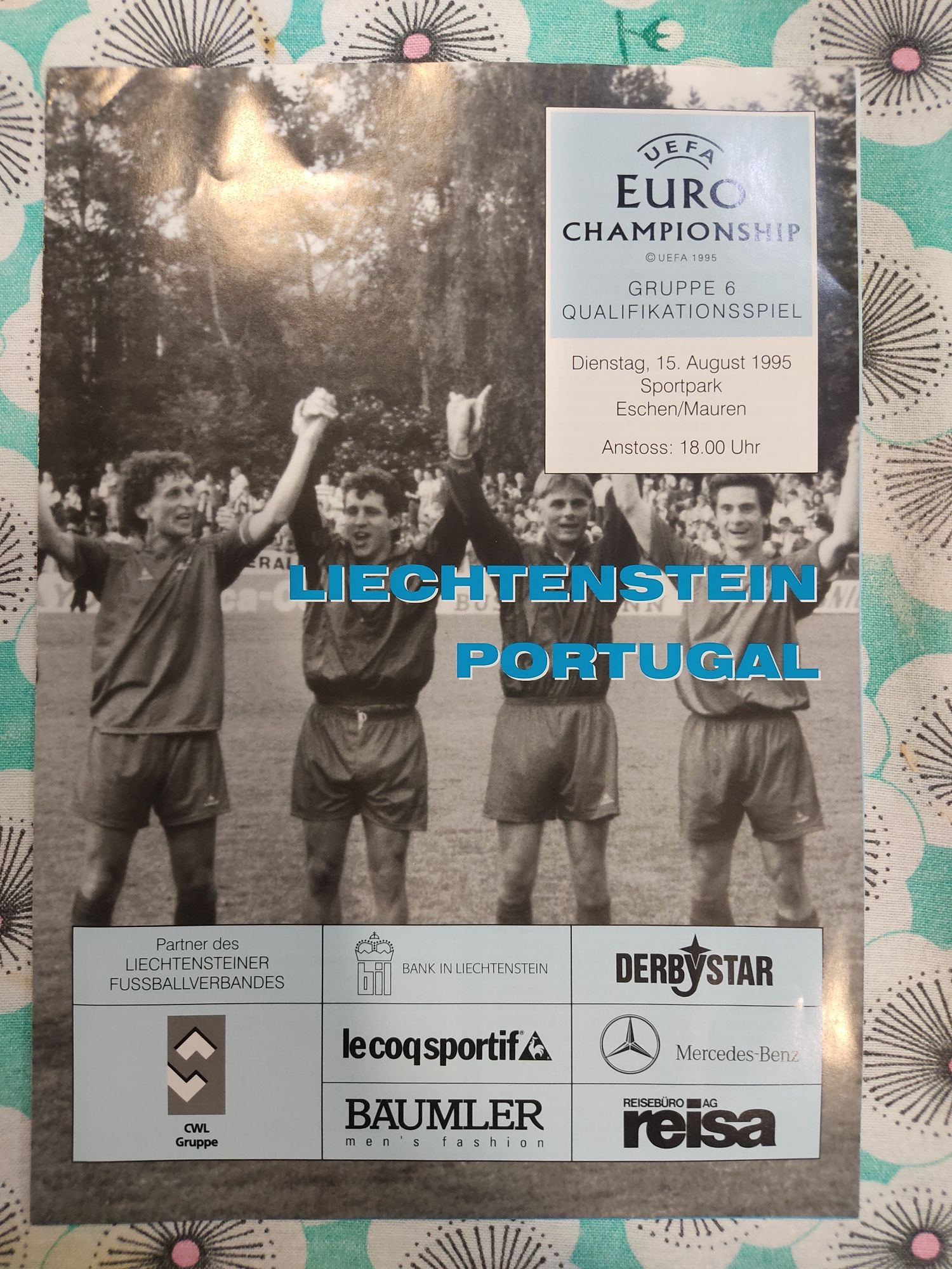 Programa oficial Liechtenstein Portugal 1995