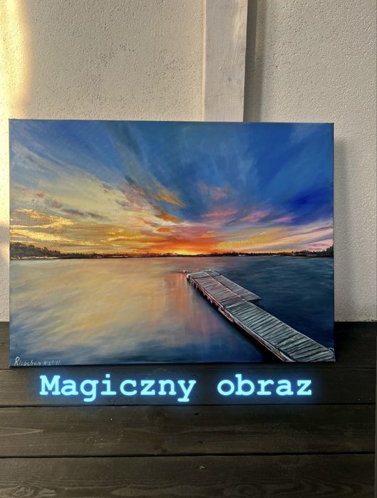 Obraz olejny Złoty wieczór 60*80