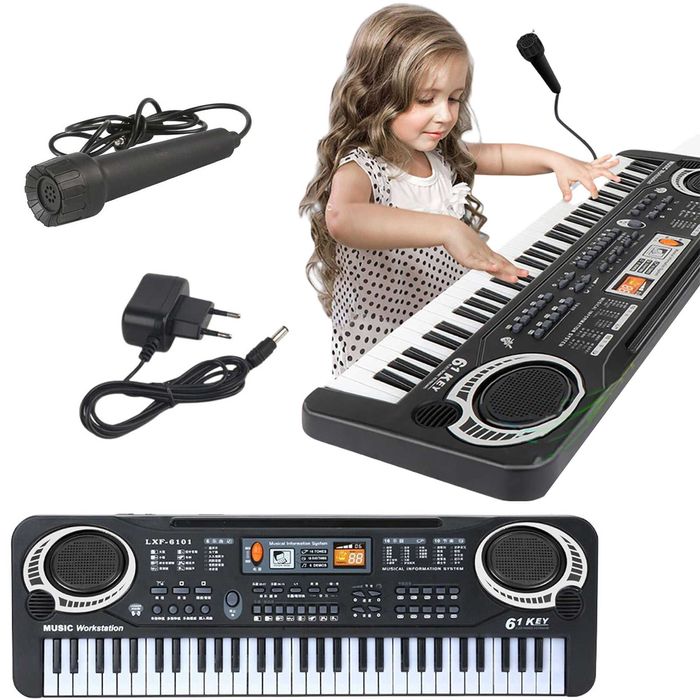 Keyboard Pianino Organy Dzieci Pianinko + Mikrofon