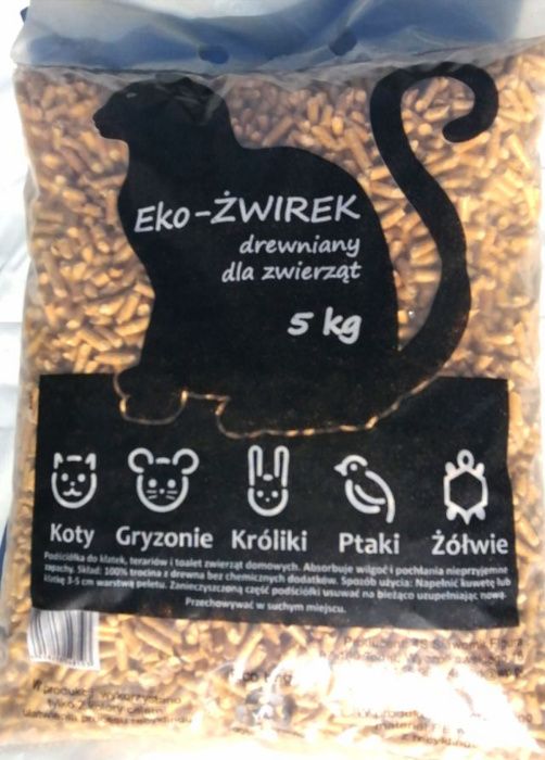 Ściółka dla zwierząt, podłoże dla gryzoni, 5 kg. pellet Toruń