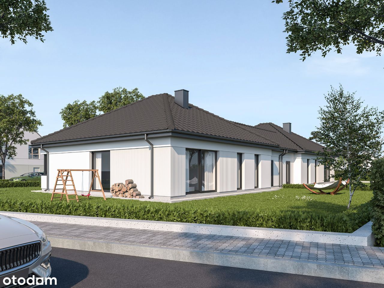 REZERWACJA  Nowy Dom parterowy 120 m2, działka 500 m2