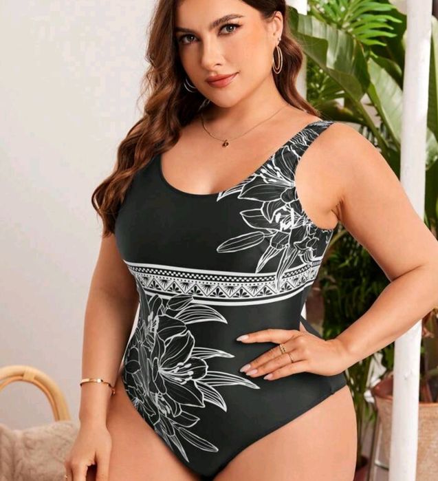 Купальник сдельный большого размера 58-60р 3XL