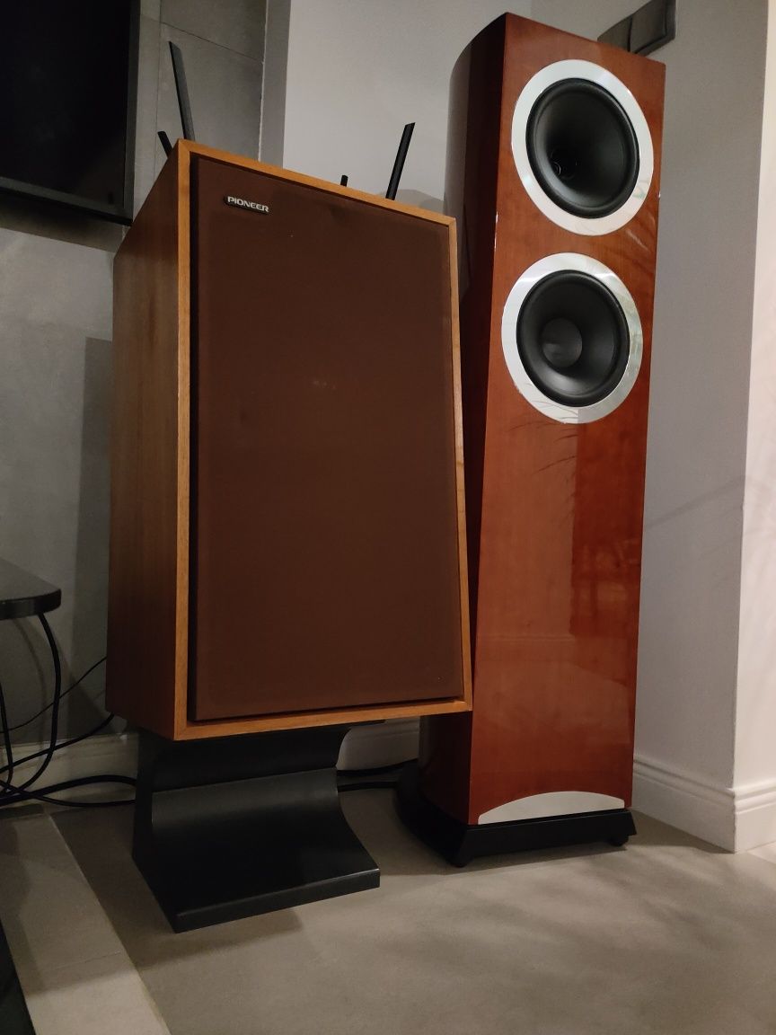 Vintage głośniki kolumny retro Pioneer CS-E530 petardy lux