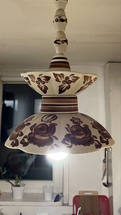 Lampa wisząca żyrandol Włocławek fajans