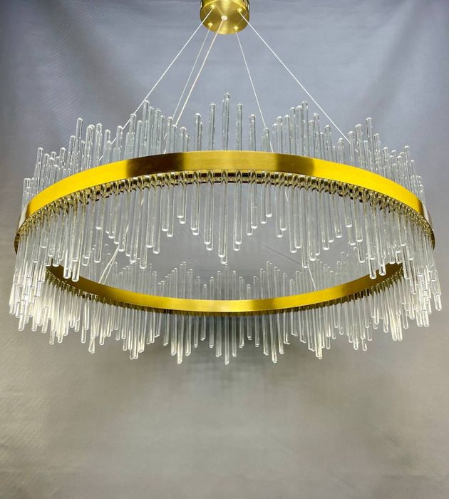 Led люстра,пвдвісна стильна люстра