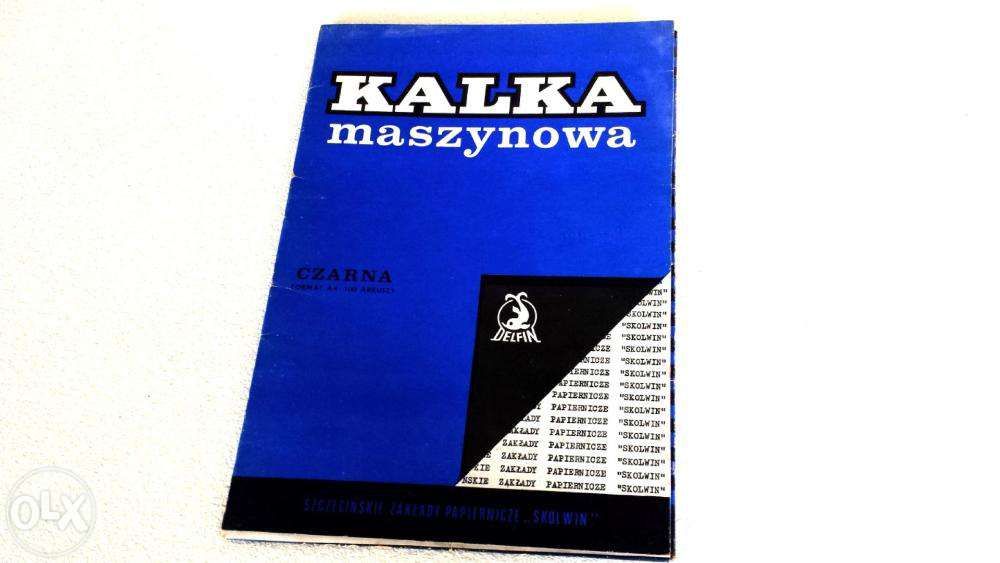 OKAZJA! Kalka maszynowa A4 5 arkuszy. Odbiór gratis Warszawa! KALKA