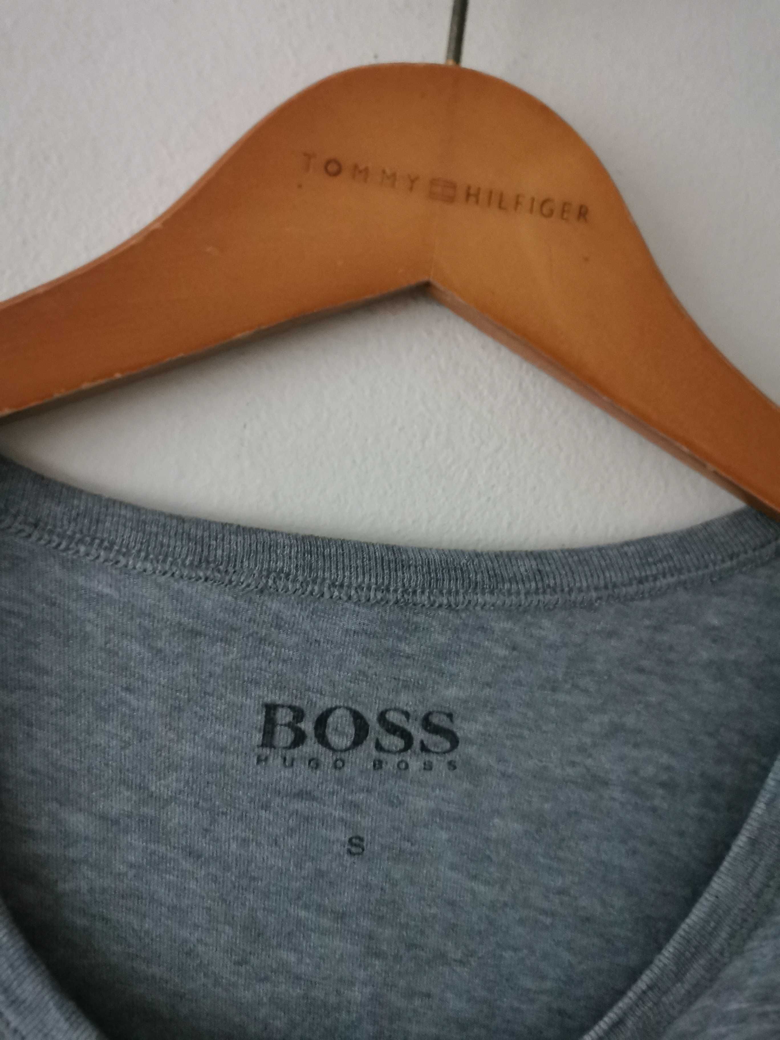 Hugo Boss t-shirt koszulka krótki rękaw logowana męska IDEAŁ S/M