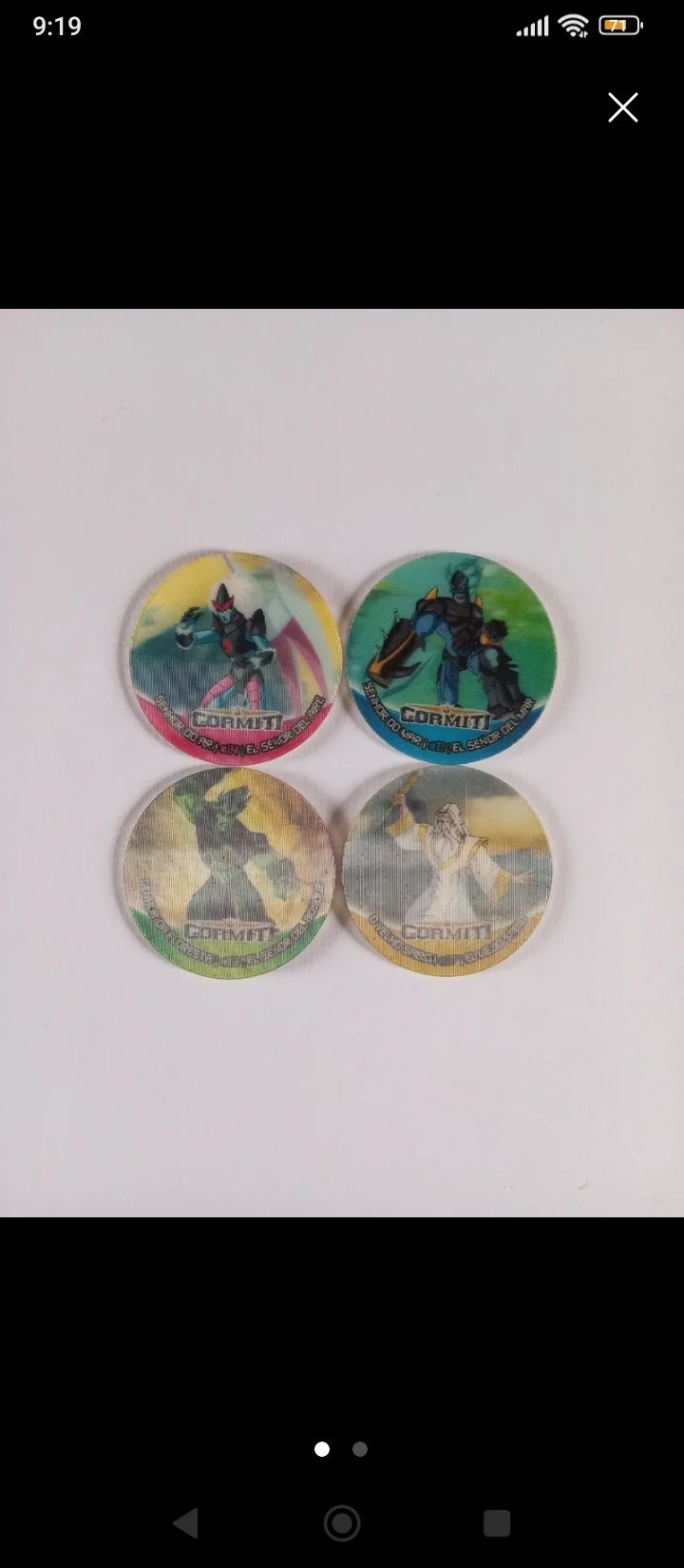 4 tazos Gormiti 3D