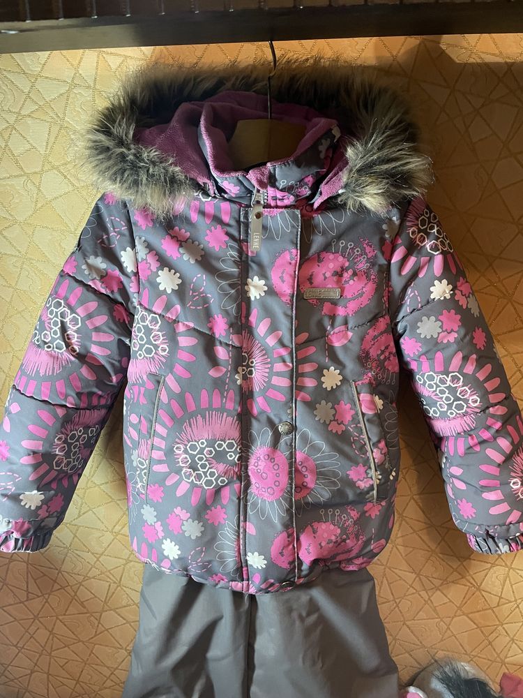 зимовий комплект,куртка+напівкомбінезон Lenne 110-116 для дівчинки