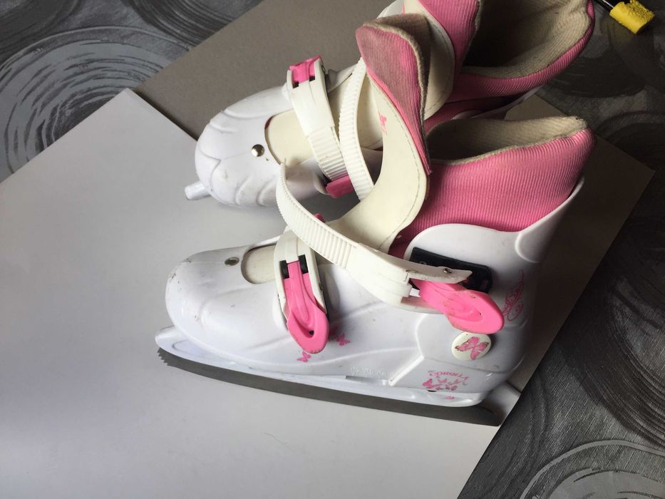 łyżwy dla dziewczynki regulowane r. 29 - 32 FAJNE !!!