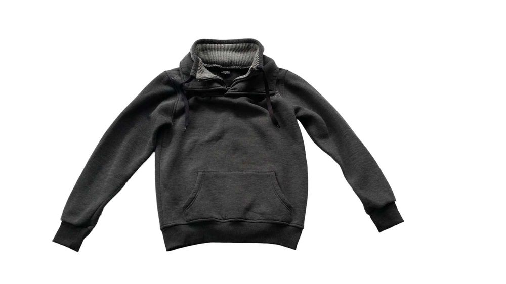 G Star Raw szara bluza polar golf kangurka
