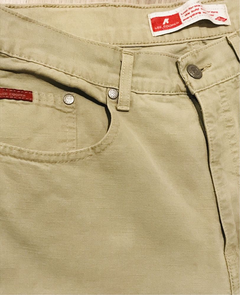 Lee Cooper spodnie męskie piaskowe beż L