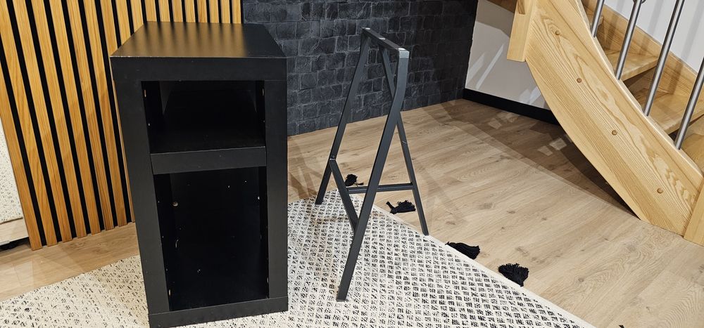 Ikea biurko podstawa do blatu biurka czarne nogi stołu