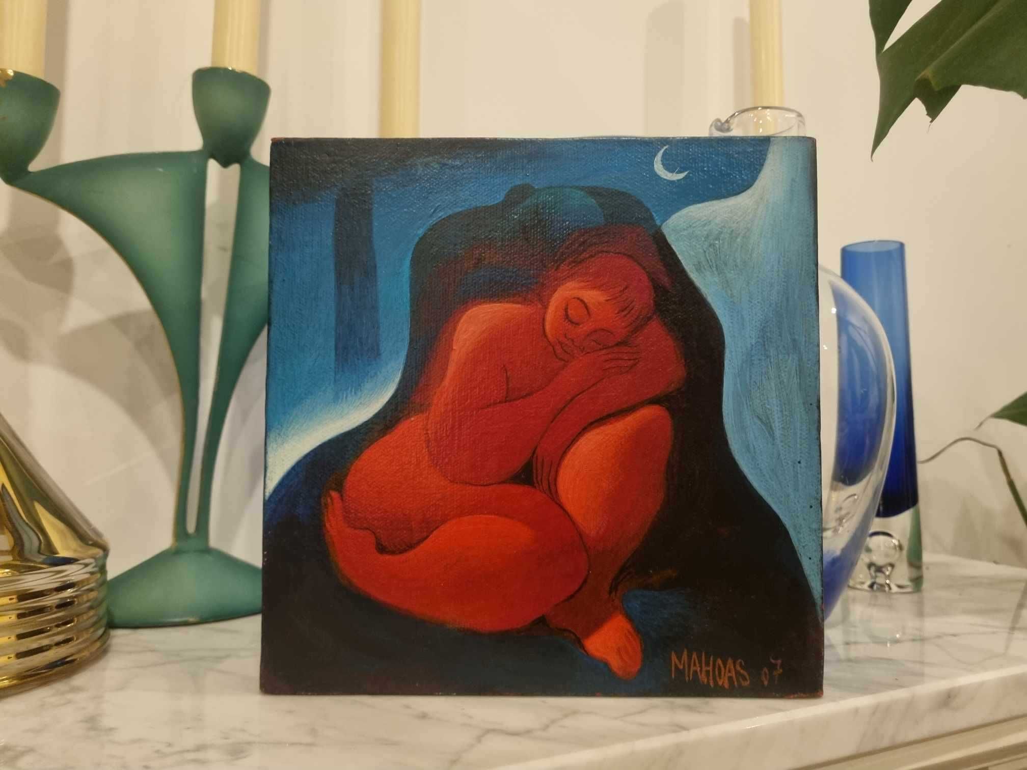 Obraz,olej na płótnie Hugues Mahoas Desert Lover,2007 r.
