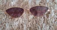 Okulary przeciwsłoneczne fioletowe szkła skośne