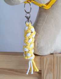 Uwiąz dla Hobby Horse ze sznurka – biało-żółty!