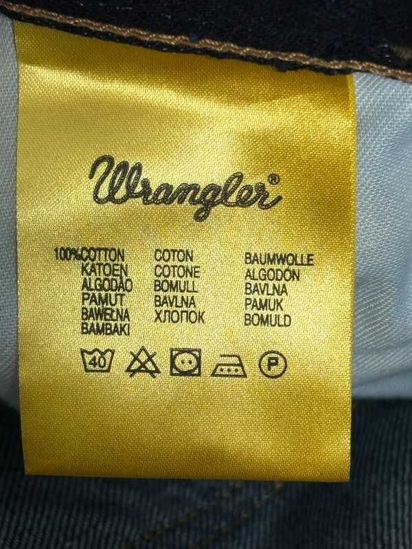 Wrangler MILES W30 L34 Męskie Jeansy Granatowe 100% Bawełna Regular