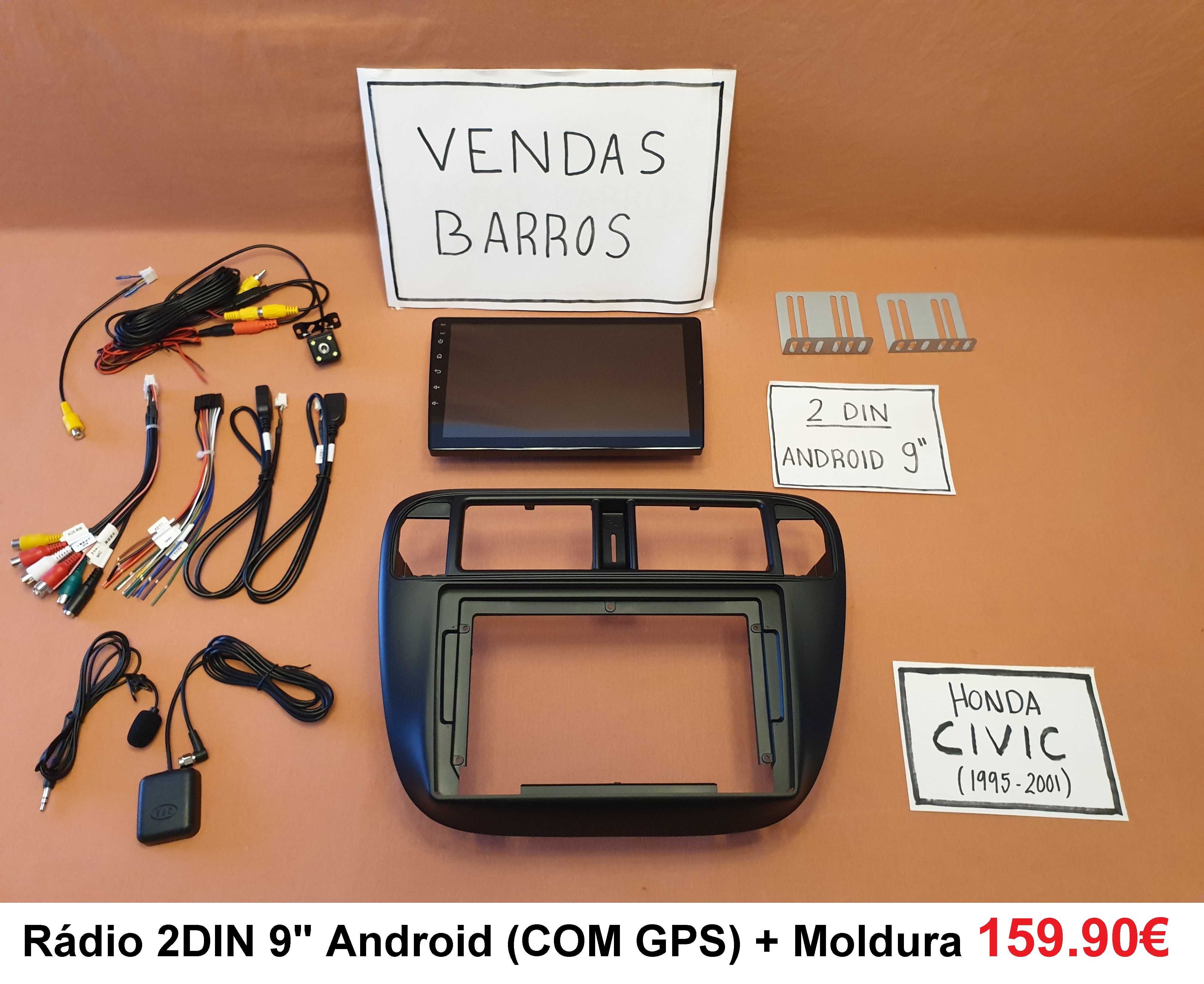 Rádio 2DIN Honda CIVIC MK6 • (1995 a 2001) • Android EK EJ EM MA MB MC
