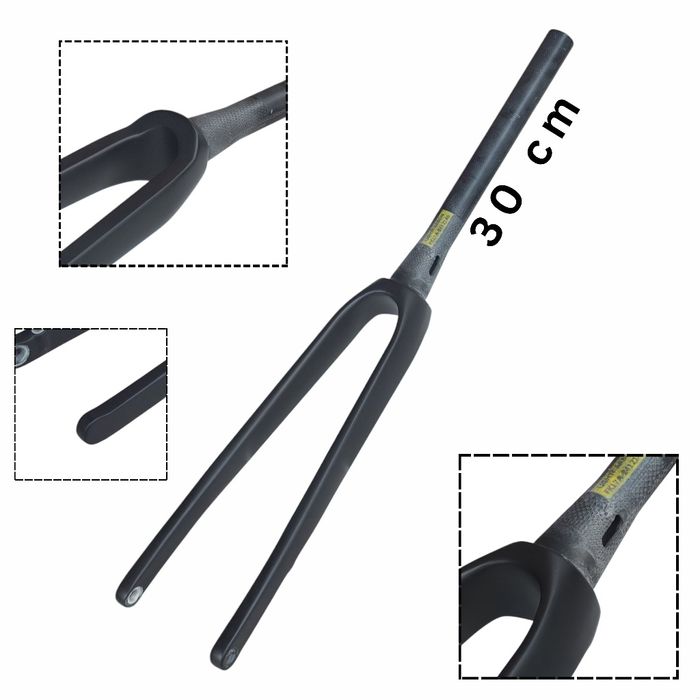 CARBON Widelec carbonowy gravel tapered gravela taperowany aero