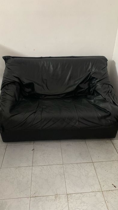 Sofa 2 lugares em pele sintetico