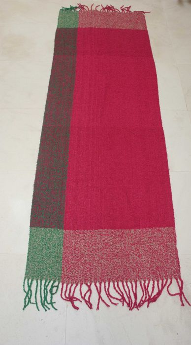 Écharpe de lã e algodão