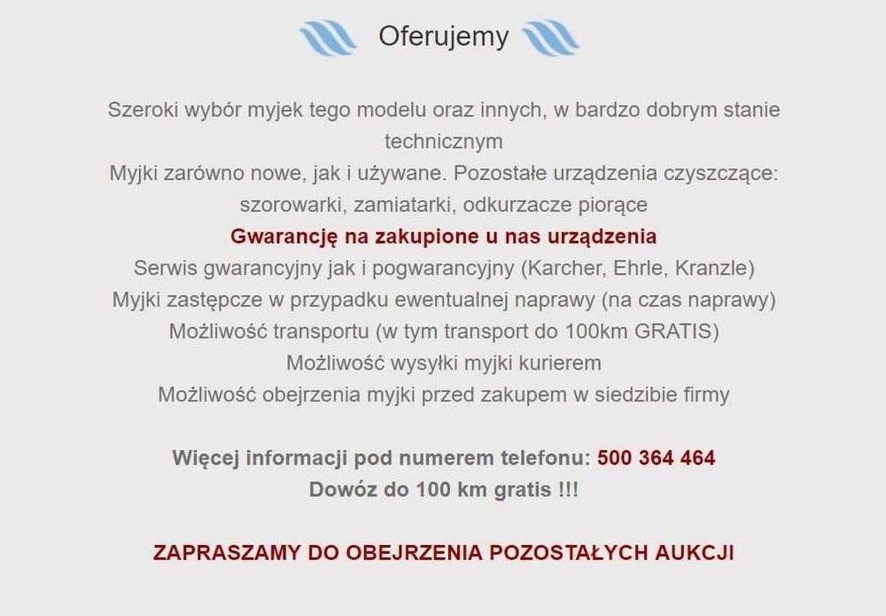 Myjka ciśnieniowa Ehrle KD1140 Premium - 250 bar