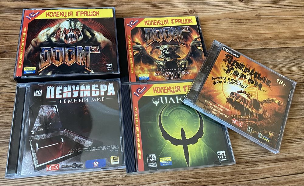 Диски ПК: Анабиоз, Stalker, Предтечи, StarCraft, Resident Evil, Domm 3