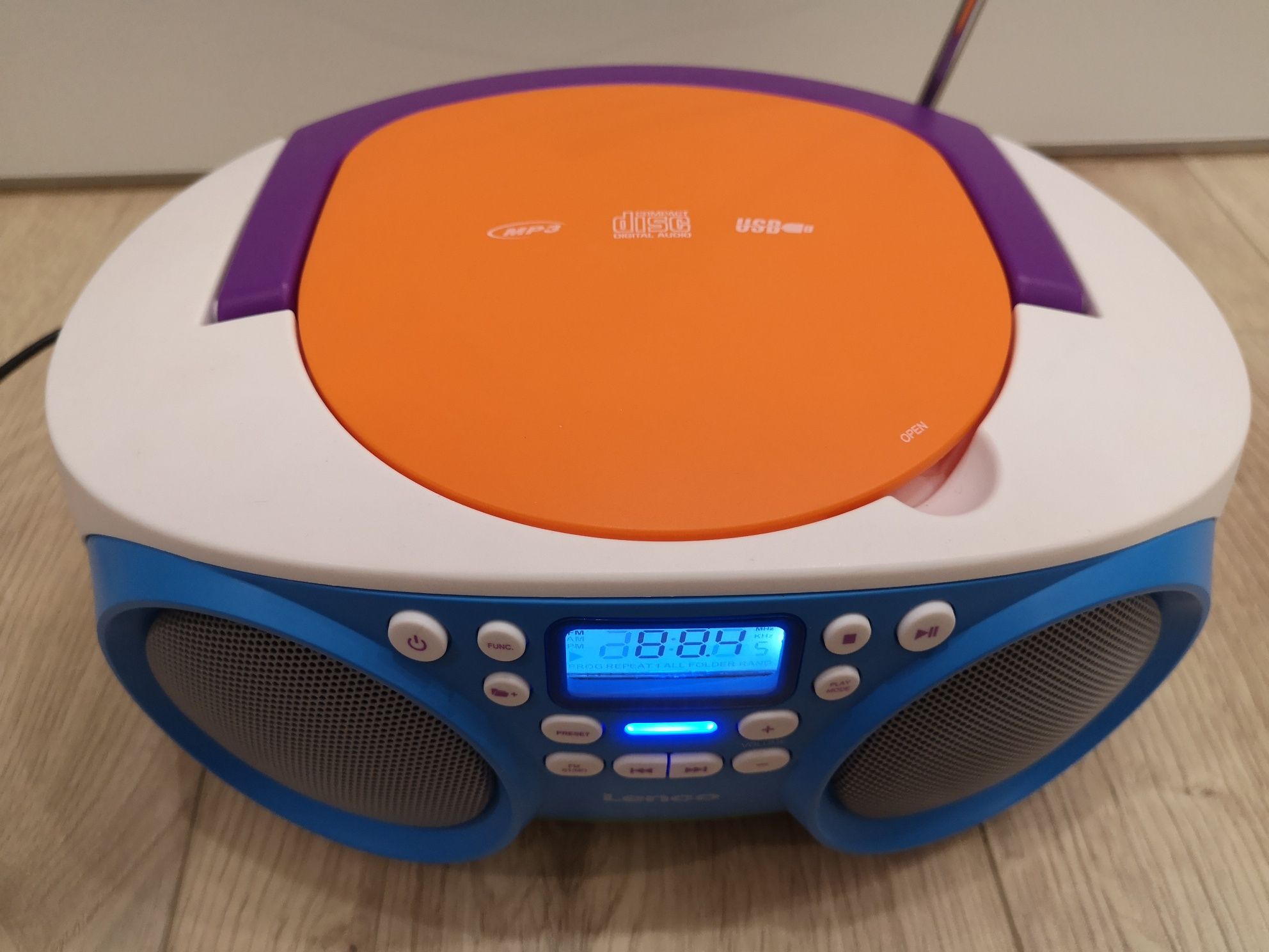 Nowoczesny radio, odtwarzacz CD LENCO SCD-41, USB, MP3