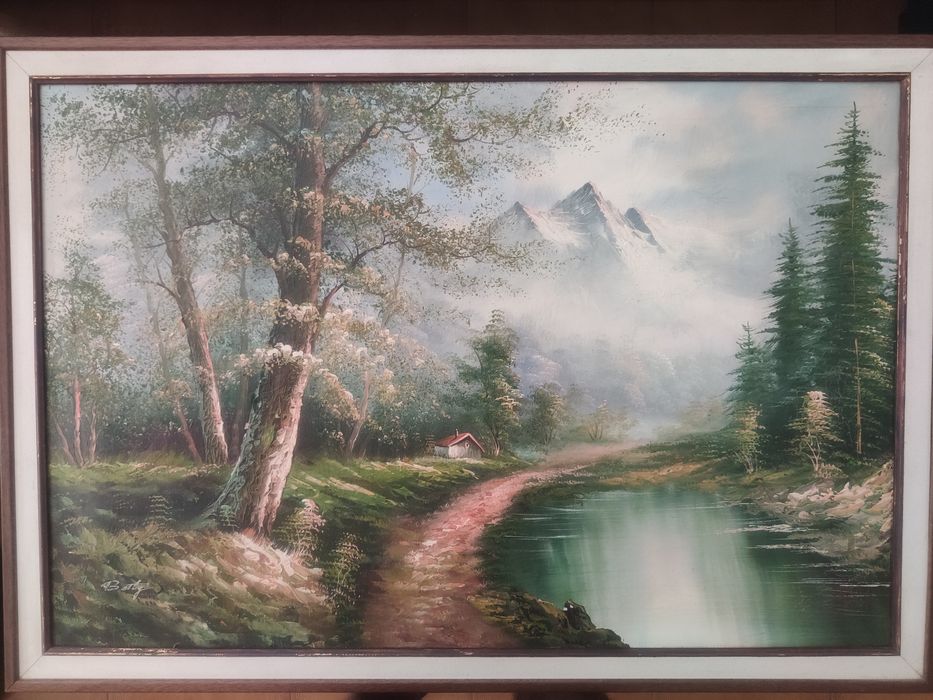 Vendo quadro, tema: floresta