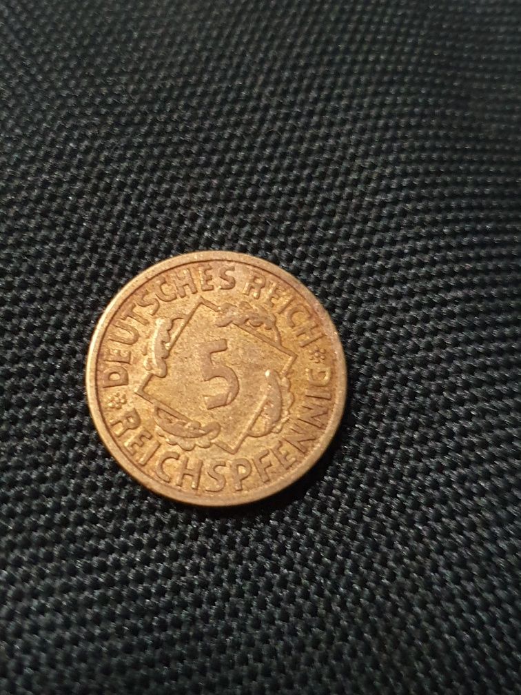 Moneta 5 Reichspfennig 1926r