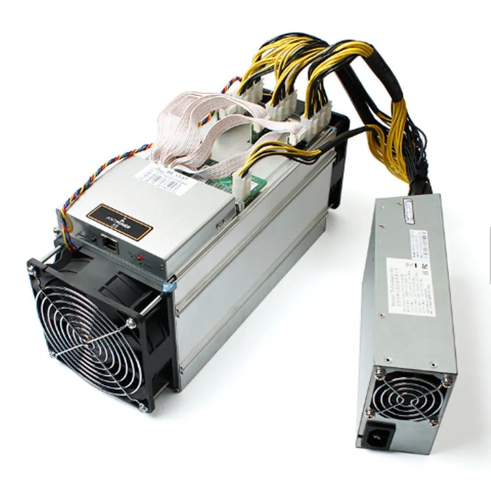 Antminer L3+ e fonte de alimentacao