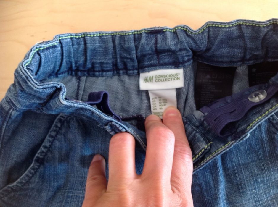 Spodenki H&M jeansowe rozmiar 86 stan bd