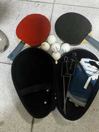 Kit ping pong com mala