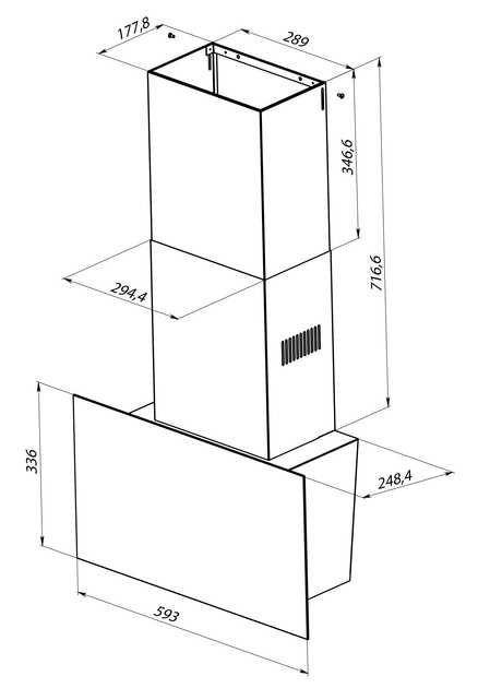 Витяжка PYRAMIDA V2-60WH