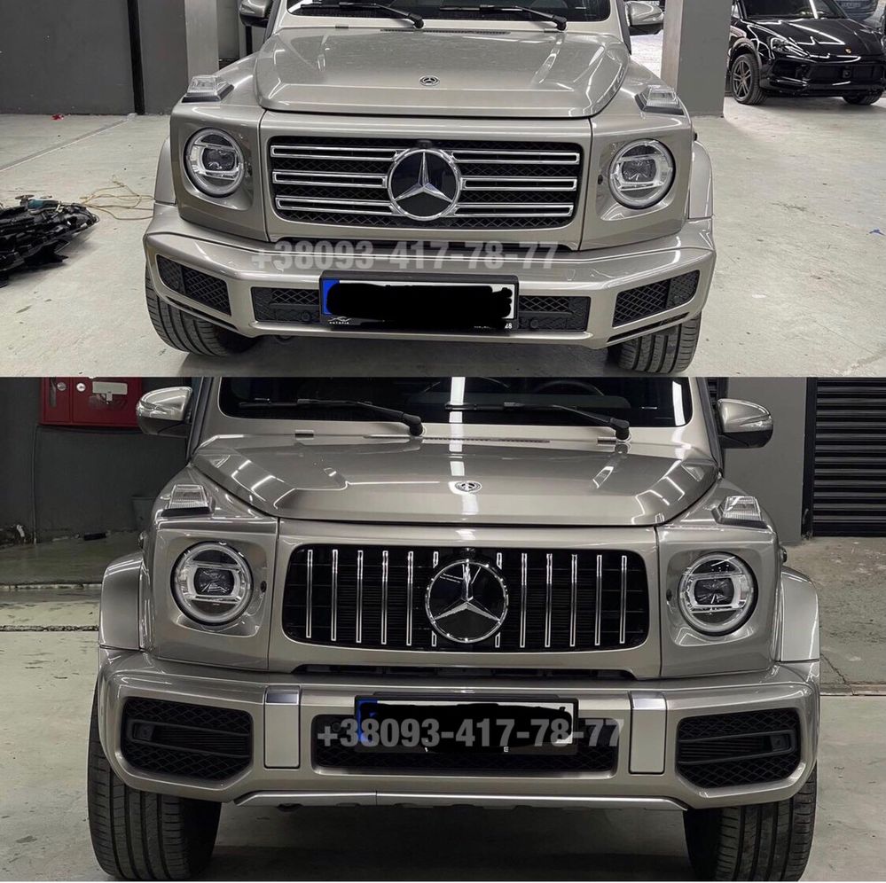 Обвес Mercedes W463 W463A G500 G63 AMG Бампер Решетка Очки Арки