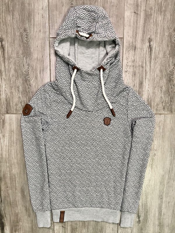 Naketano Bluza Damska z Kapturem w Serduszka r. M