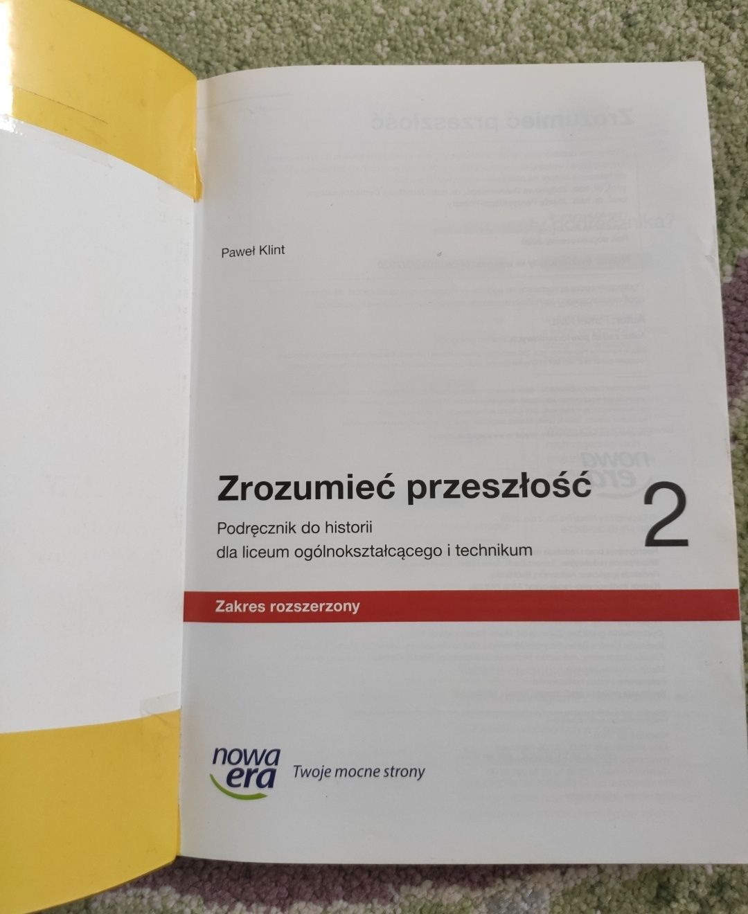 Podręcznik Zrozumieć przeszłość 2 zakres rozszerzony Nowa Era