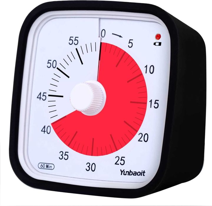Yunbaoit VT01 – Wizualny Timer 60 minut z silikonową osłoną