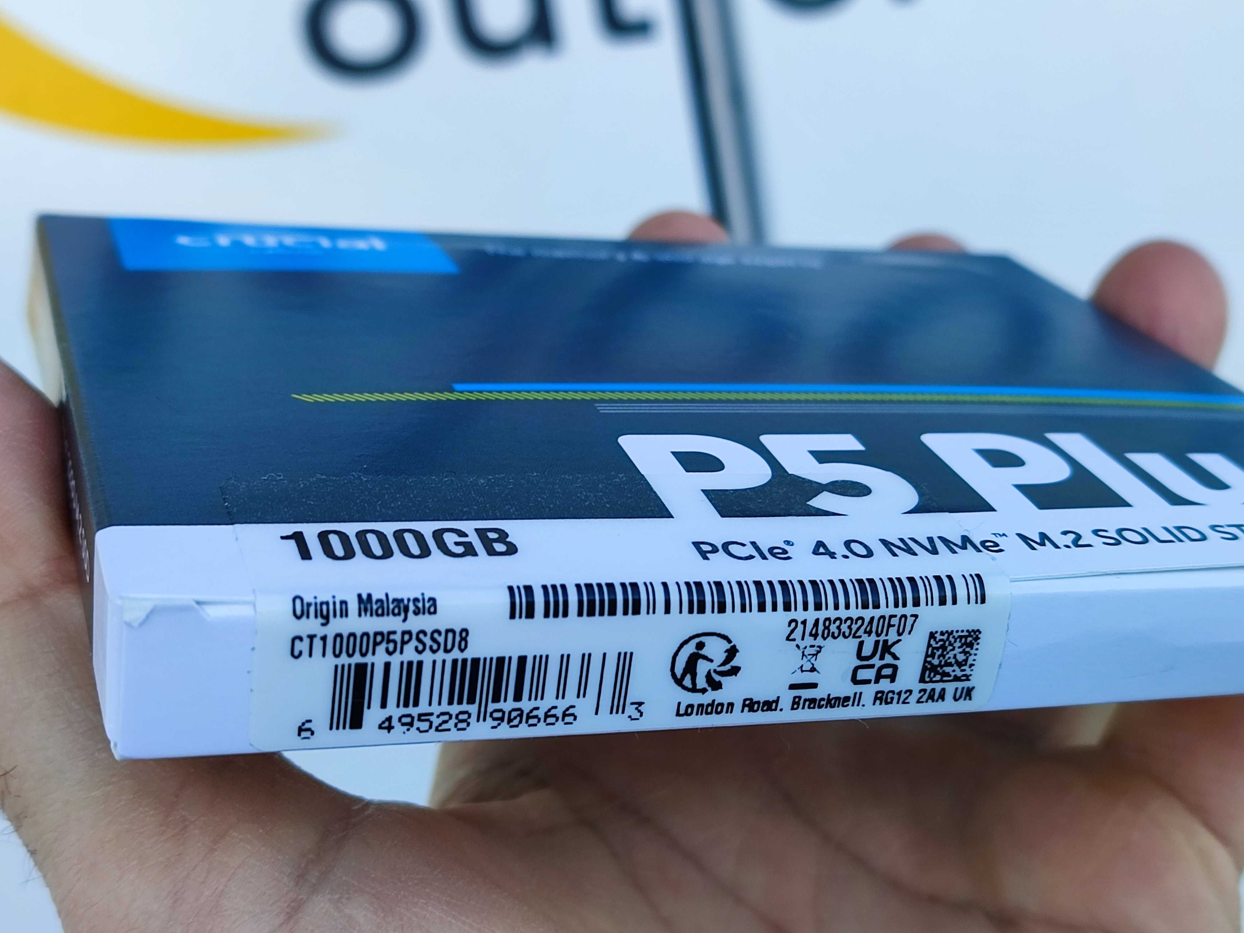 Nowy dysk SSD Crucial P5 Plus 1TB. M.2 NVMe, PCIe 4.0 gen. 4 x4.