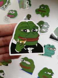 Жабка Pepe,Пепе,лягушонок наклейки стикеры наліпки мем подарок прикол