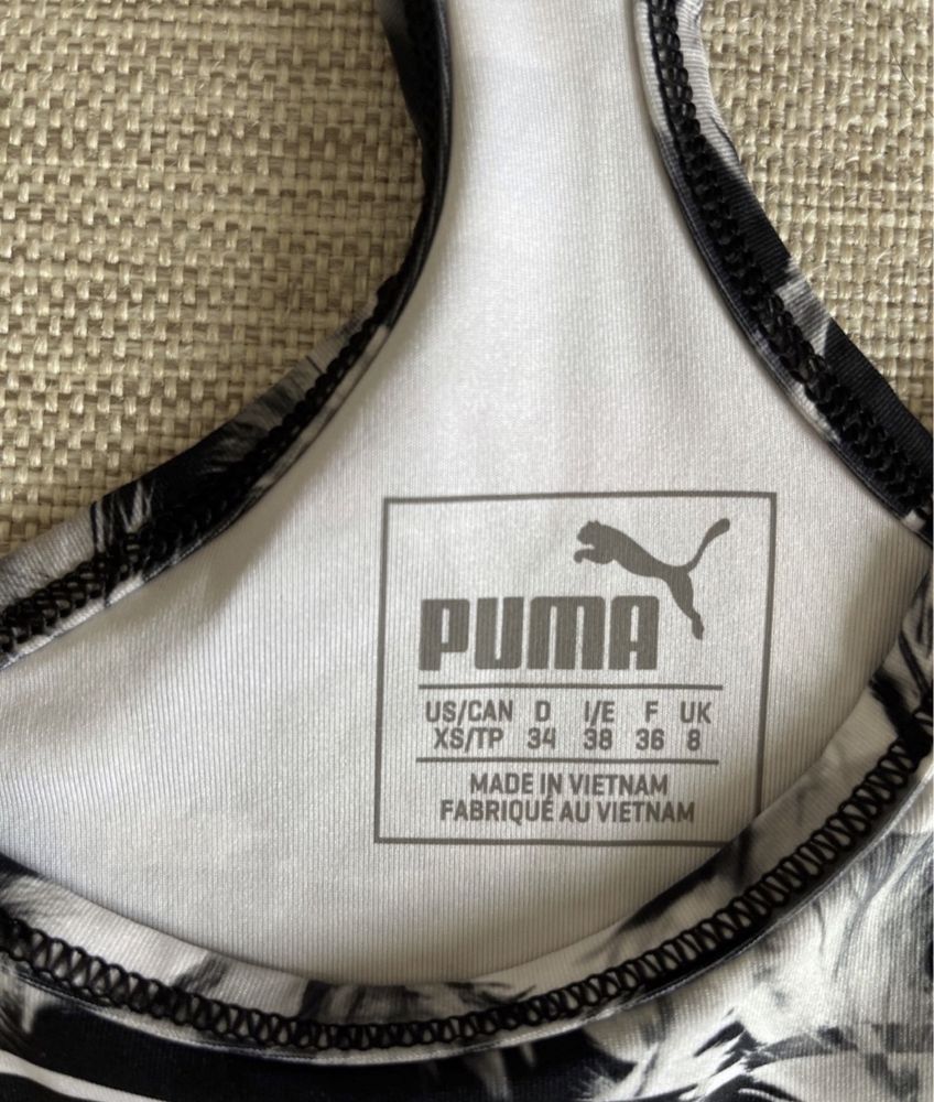 Костюм для спорта и фитнеса бриджы и майка Puma