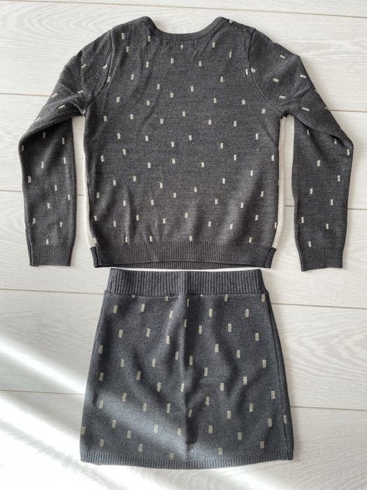 Komplet sweterek i spodniczka r.110-116 (4-6 lat) H&M + GRATIS