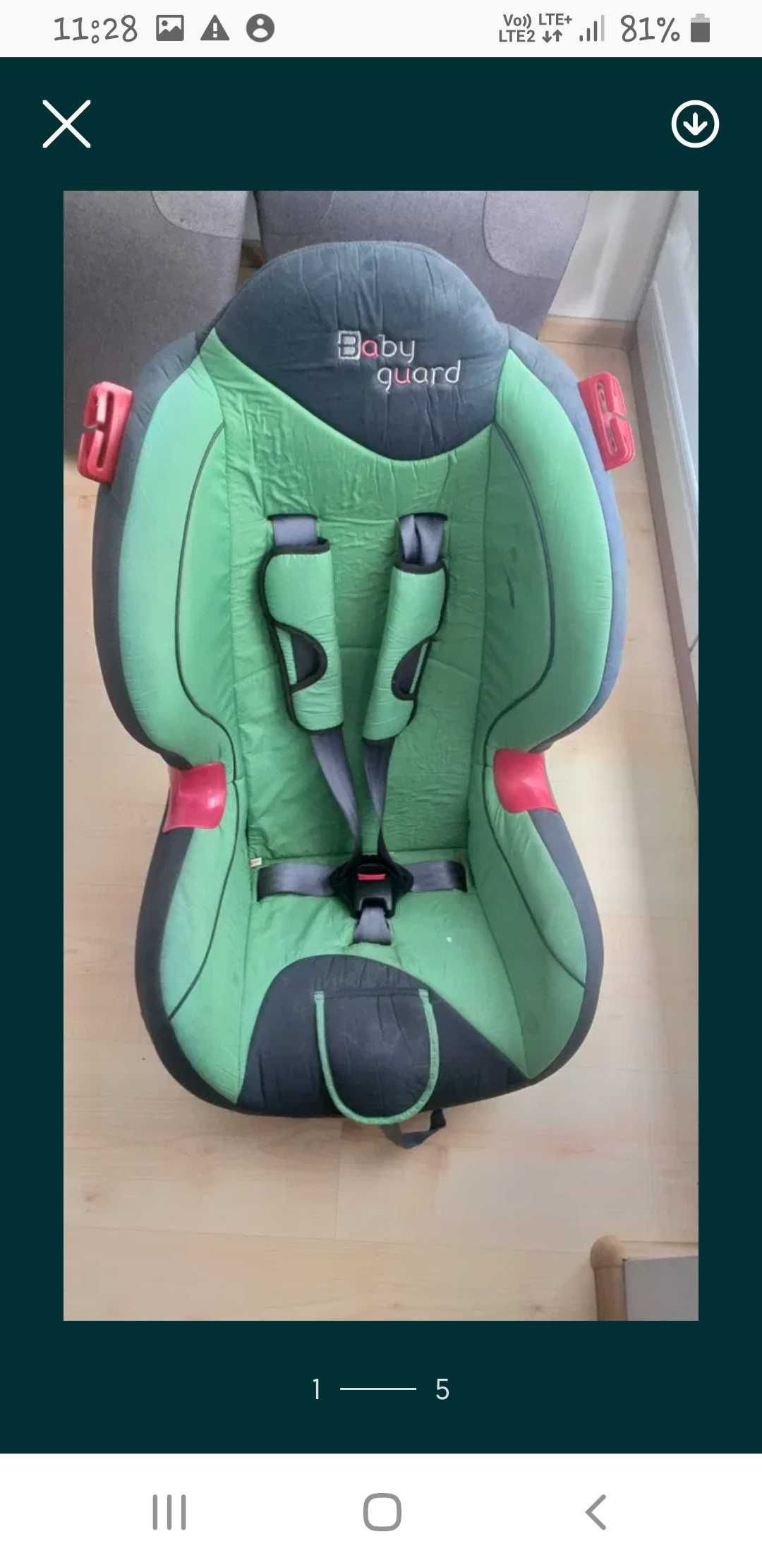 Fotelik samochodowy do 30 kg baby design jak nowy
