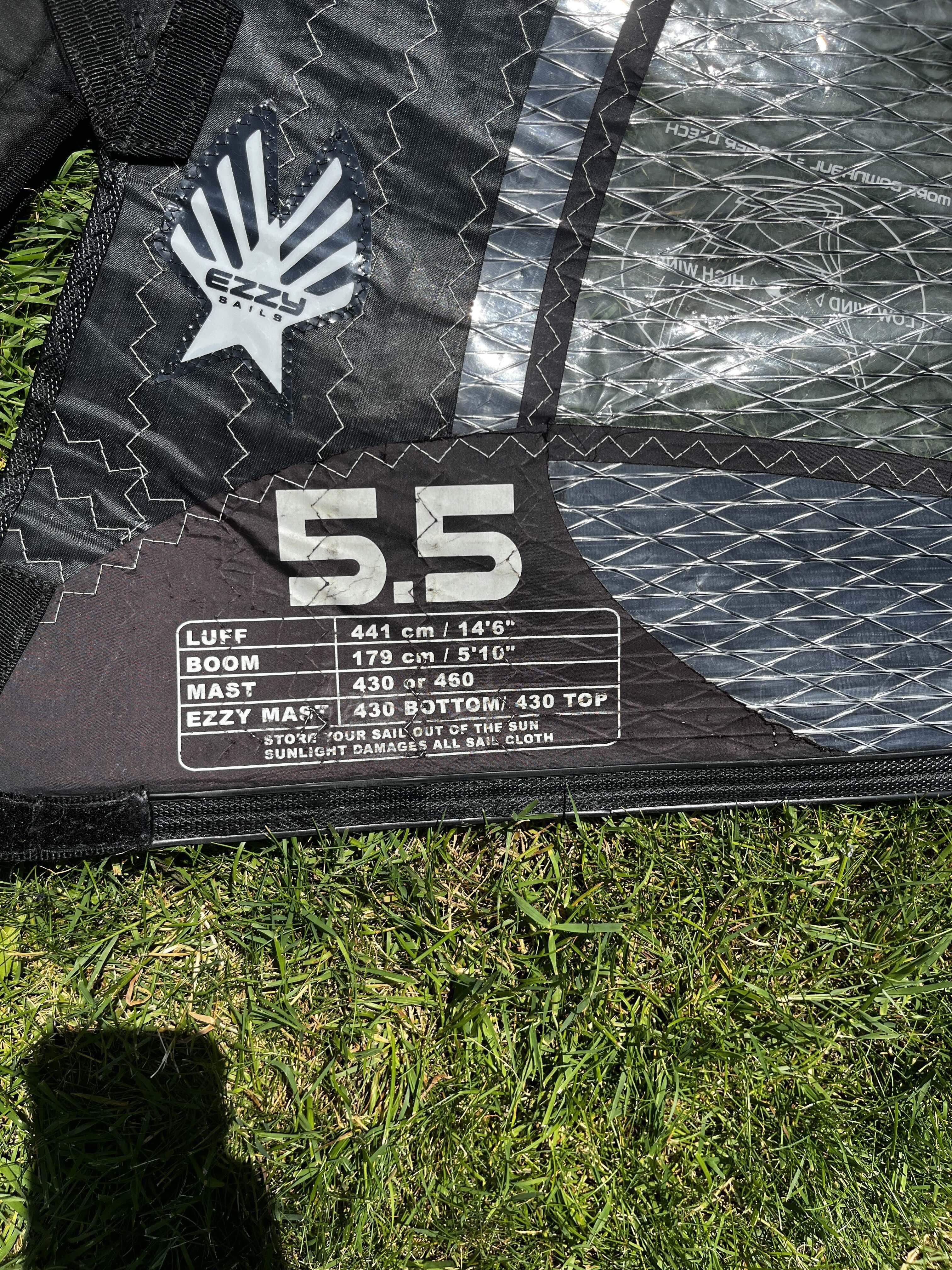 Windsurfing – kompletny zestaw: deska FireRide 135 + Ezzy Wave 5.5