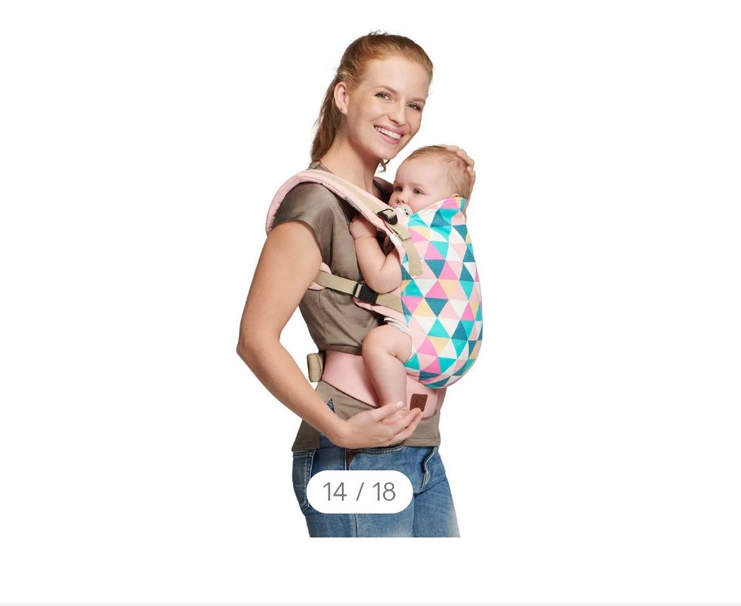 Kinderkraft nino nosidełko szare