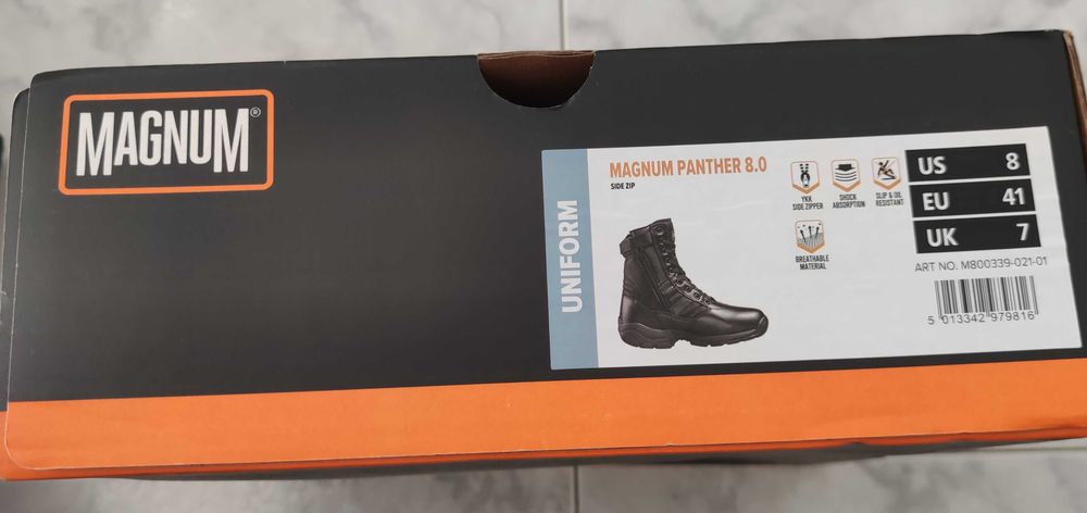 Botas táticas Magnum Panther 8.0 totalmente novas.