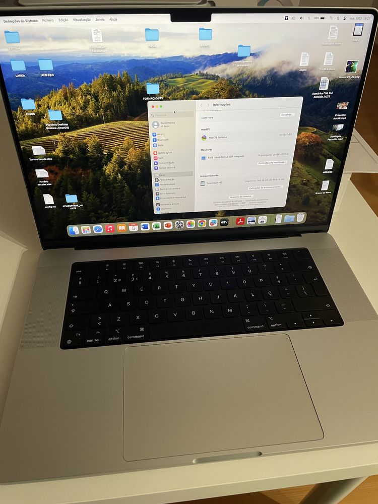 Apple Macbook Pro M1 de 16” com 3 anos de garantia e seguro