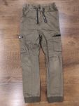 Spodnie bojówki joggersy H&M 122/128 khaki szczupłe wąskie
