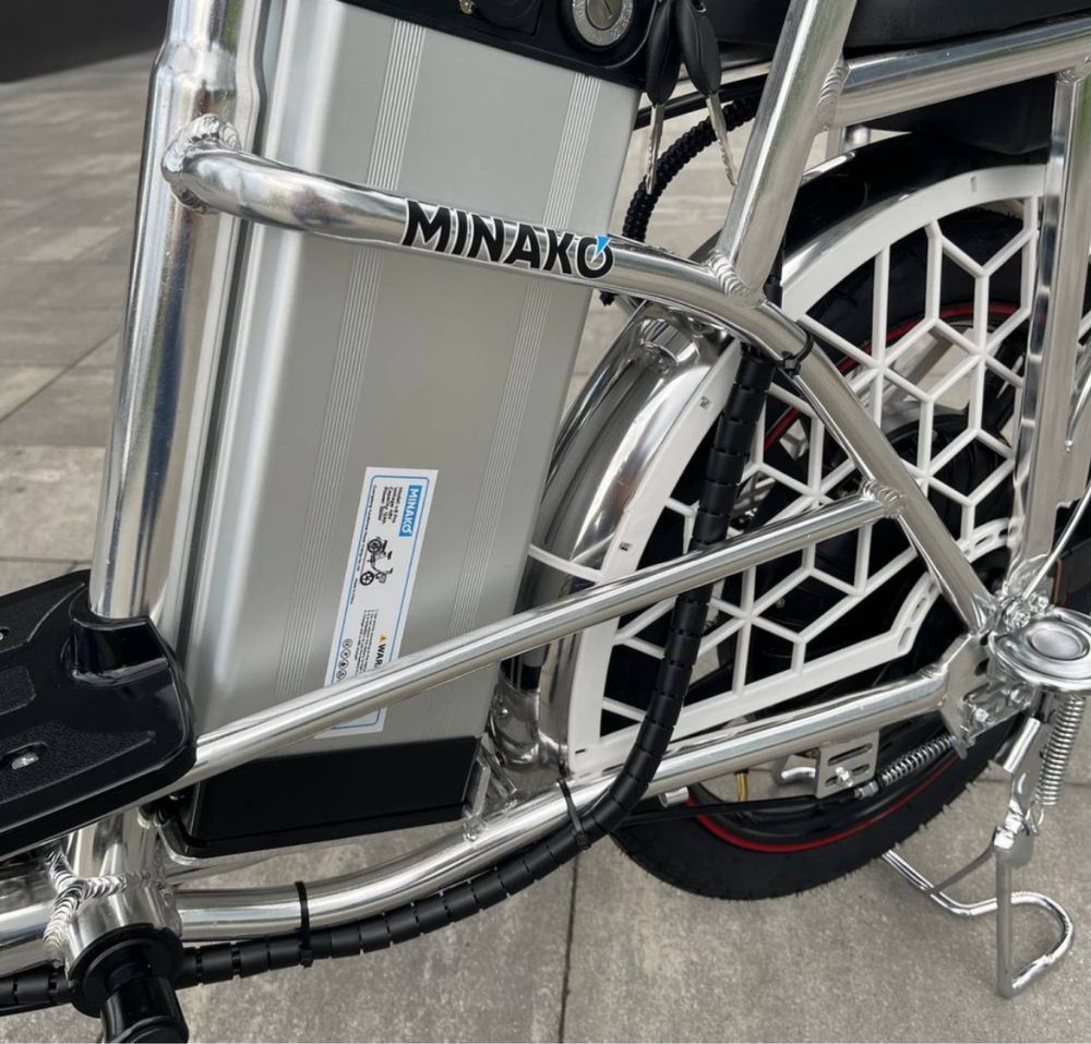 Электровелосипед MINAKO V8 Pro 12Ah Chrome